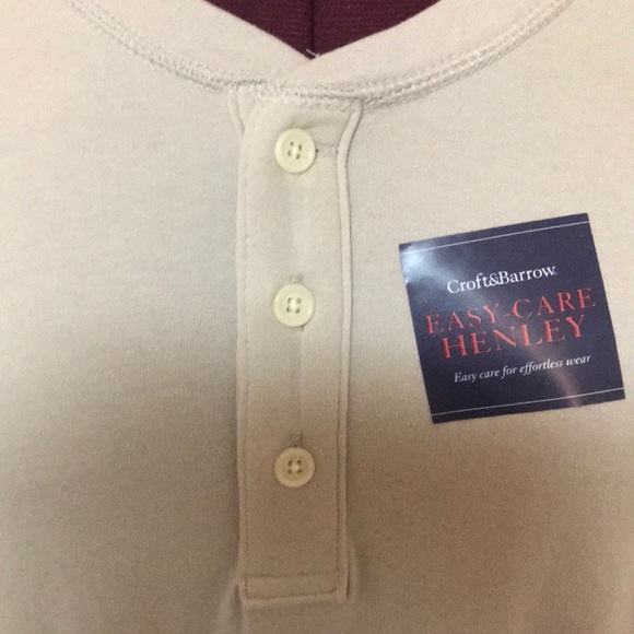 Croft & Barrow Tan Shirt 3XB NWTS - Picture 7 of 9